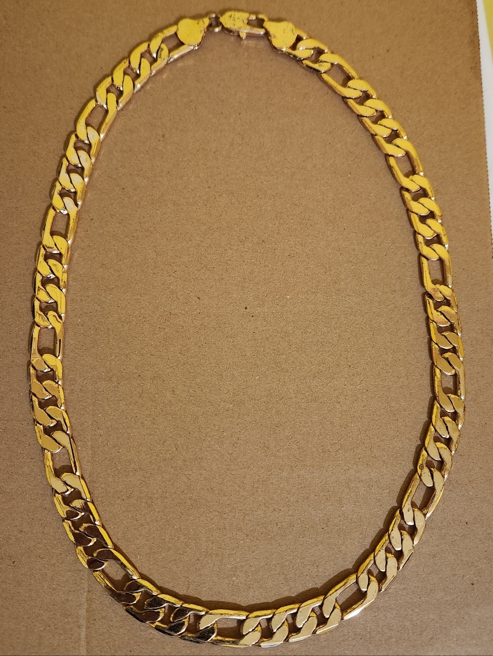 Classic Gold Mens Curb Link Necklace - Yellow Gold